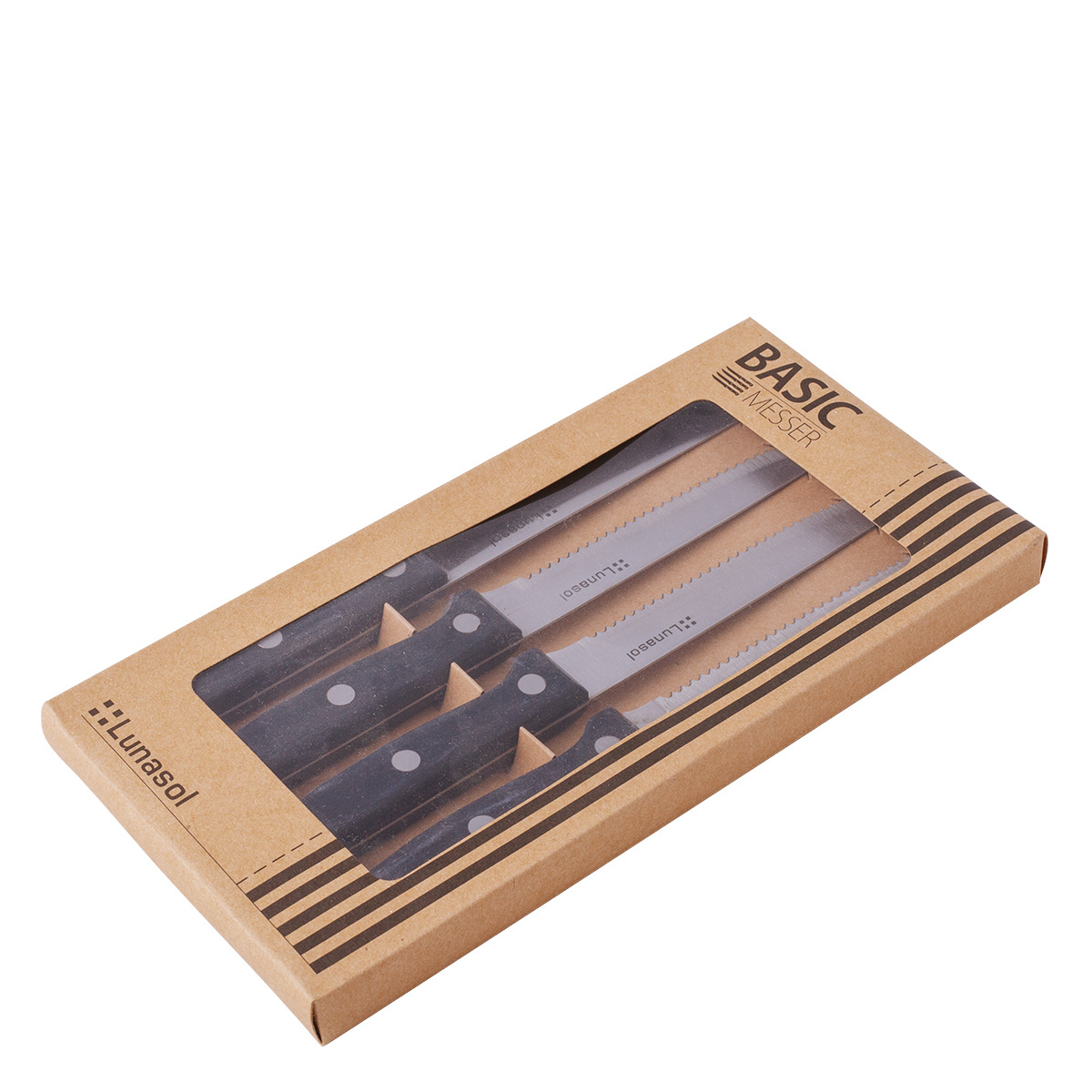 Set coltelli da steak 4 pezzi – Basic Bistro Lunasol