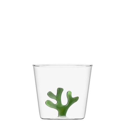 Bicchiere con corallo verde 350 ml