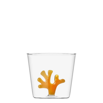 Bicchiere con corallo arancione 350 ml
