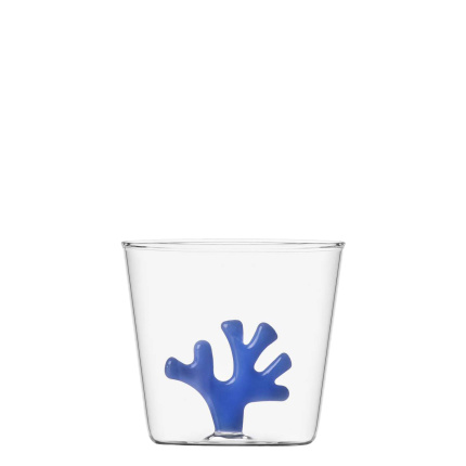 Bicchiere con corallo blu 350 ml
