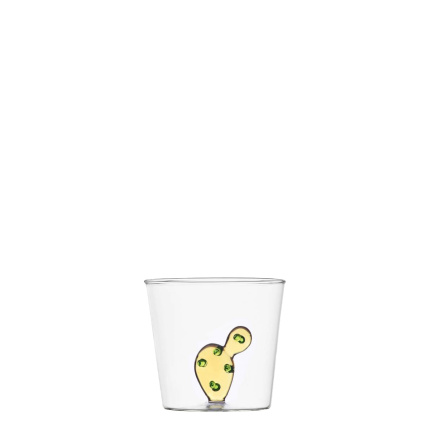 Bicchiere con cactus giallo 350 ml