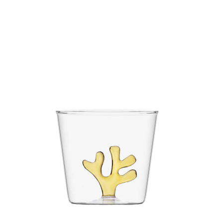 Bicchiere con corallo giallo 350 ml