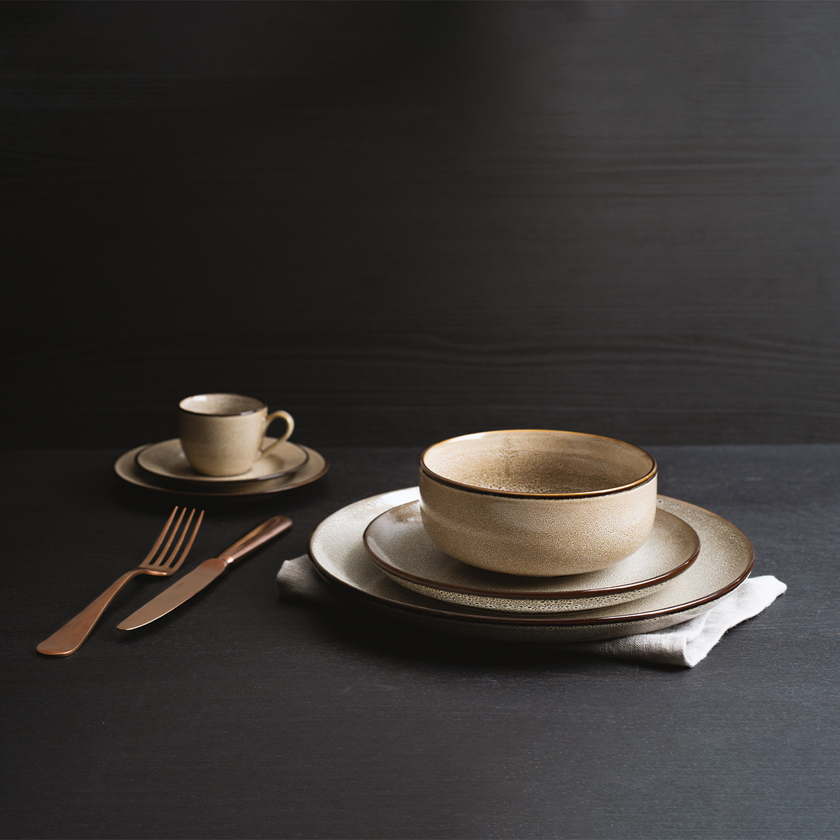 Set di ciotole 4 pz - Elements Stone