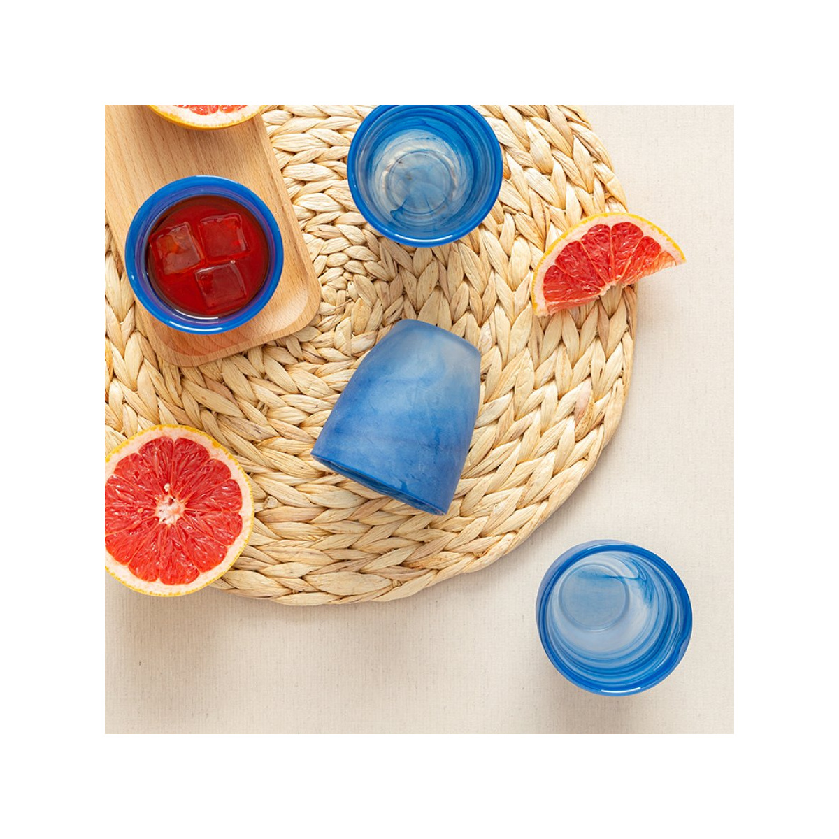 Bicchiere blu 300 ml - Elements Glass