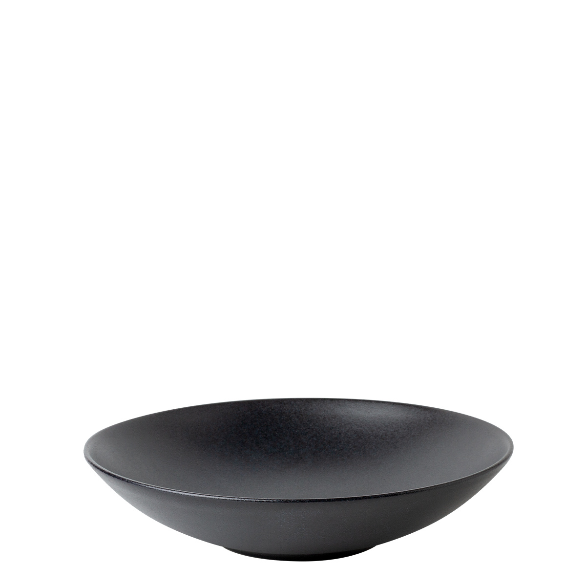 Piatto fondo 21,5 cm 4 pz - Basic nero opaco