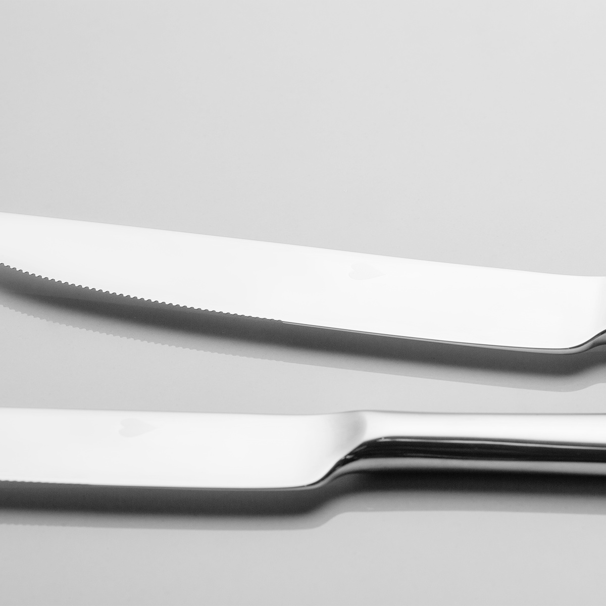 Set di posate con cuoricino 54 pezzi — Alpha