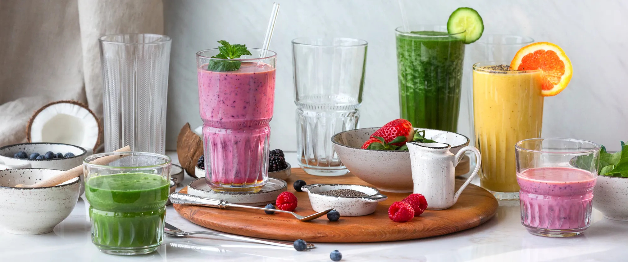 Energy boost: Frullate uno smoothie ricco di colori, freschezza e sapori vivaci 